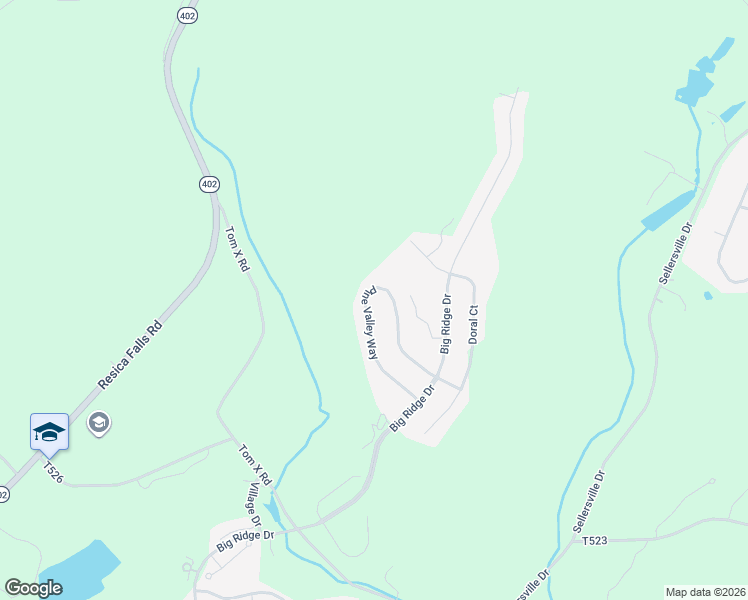 map of restaurants, bars, coffee shops, grocery stores, and more near 3150 Pine Valley Way in East Stroudsburg