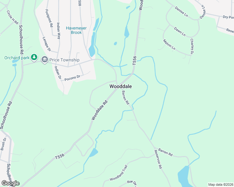 map of restaurants, bars, coffee shops, grocery stores, and more near 630-698 T556 in East Stroudsburg