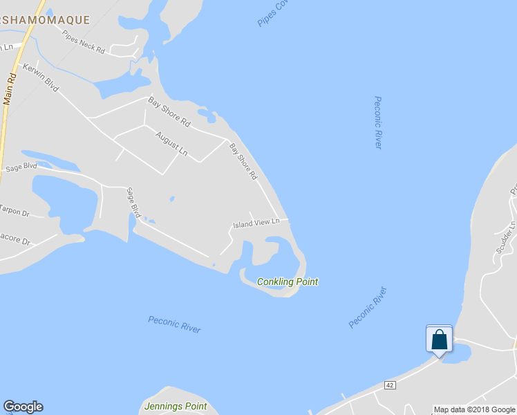 map of restaurants, bars, coffee shops, grocery stores, and more near 4040 Bay Shore Road in Greenport