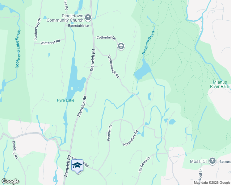 map of restaurants, bars, coffee shops, grocery stores, and more near 484 Cognewaugh Road in Greenwich