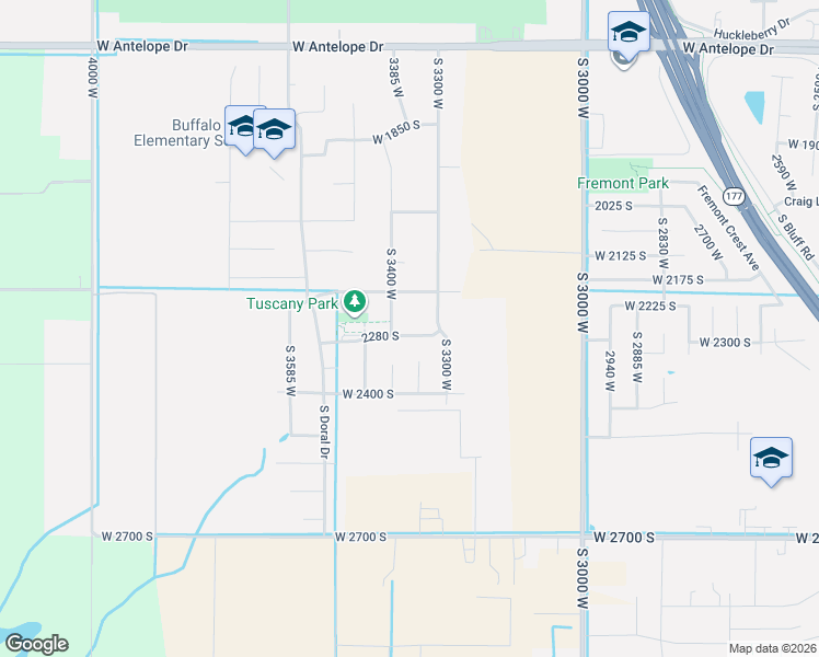 map of restaurants, bars, coffee shops, grocery stores, and more near 3360 2280 South in Syracuse