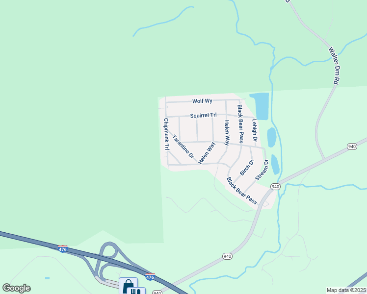 map of restaurants, bars, coffee shops, grocery stores, and more near Tarantino Drive in White Haven