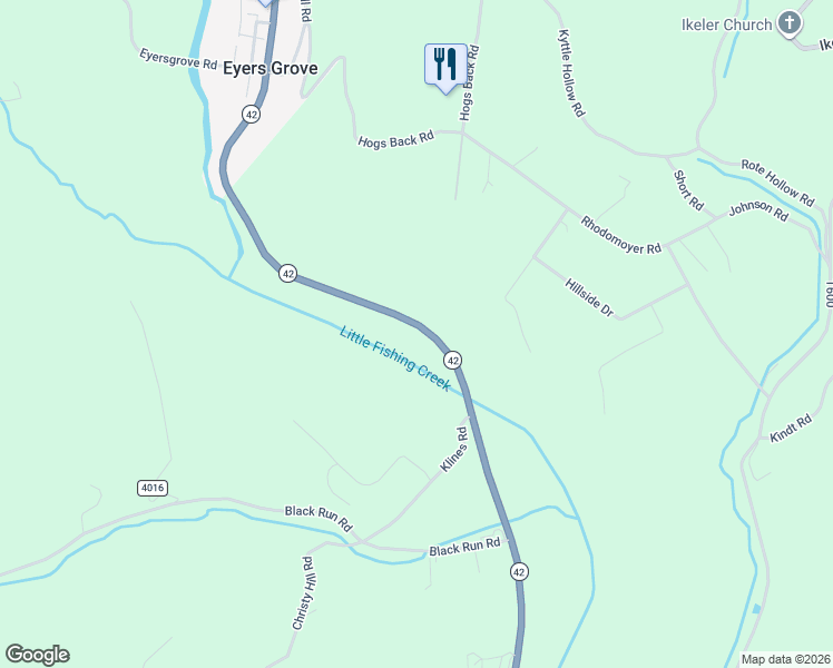 map of restaurants, bars, coffee shops, grocery stores, and more near 2085 Pennsylvania 42 in Millville