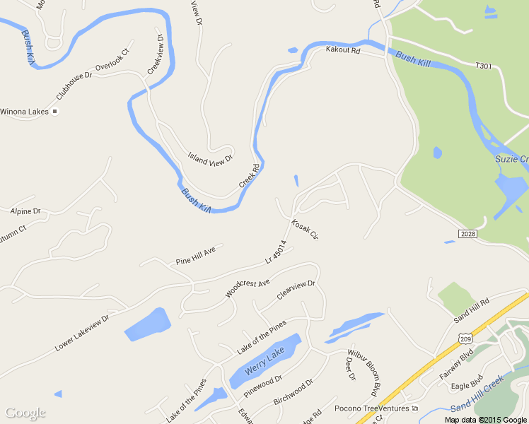 map of restaurants, bars, coffee shops, grocery stores, and more near 600 Lower Lakeview Drive in East Stroudsburg