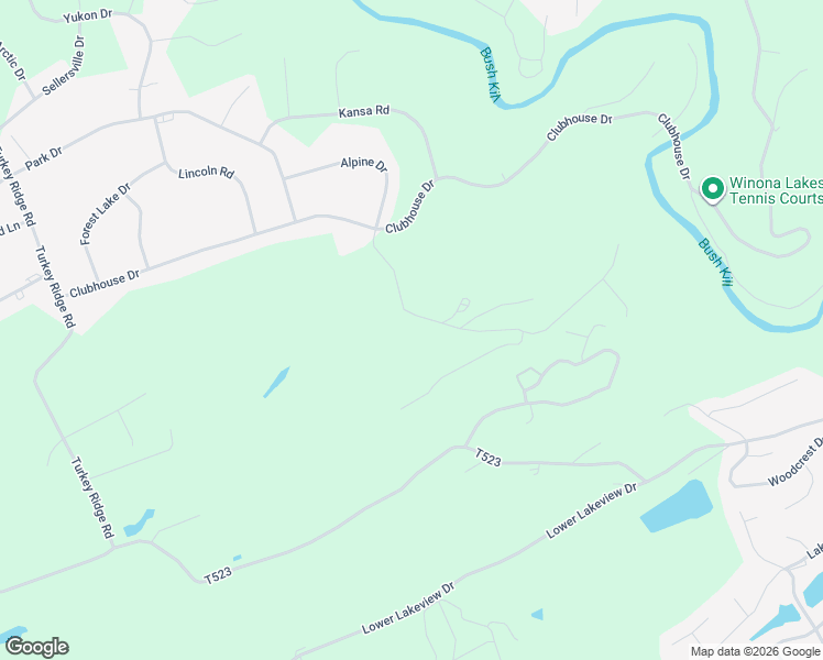 map of restaurants, bars, coffee shops, grocery stores, and more near 109 Winona Lks in East Stroudsburg