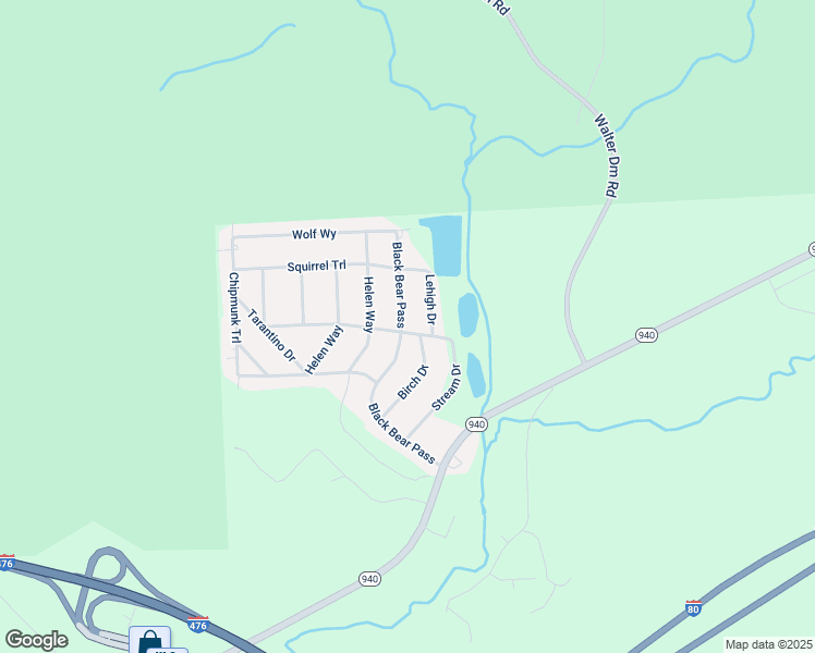 map of restaurants, bars, coffee shops, grocery stores, and more near 80 Black Bear Pass in White Haven
