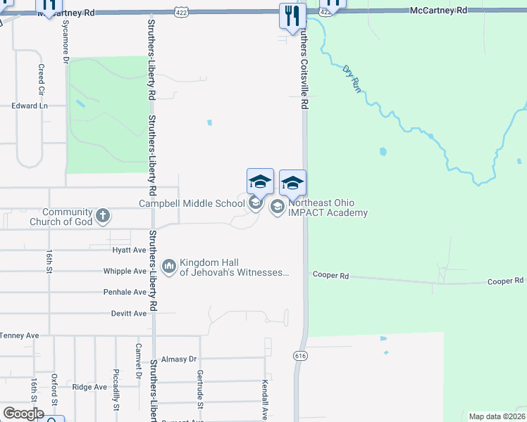 map of restaurants, bars, coffee shops, grocery stores, and more near 2002 community Circle in Campbell