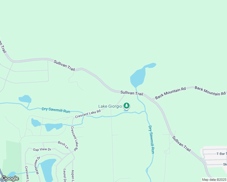 map of restaurants, bars, coffee shops, grocery stores, and more near Sullivan Trail in Monroe County