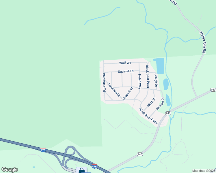 map of restaurants, bars, coffee shops, grocery stores, and more near Tarantino Drive in White Haven