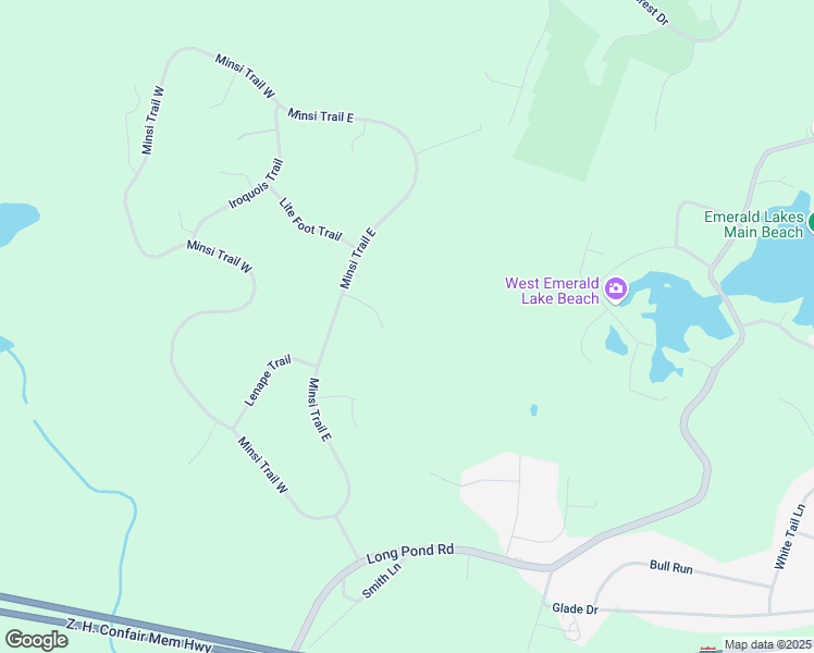 map of restaurants, bars, coffee shops, grocery stores, and more near 1121 Sioux Court in Long Pond