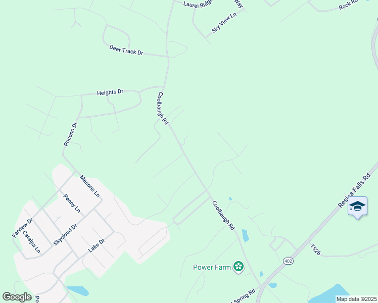 map of restaurants, bars, coffee shops, grocery stores, and more near 250 Coolbaugh Road in East Stroudsburg