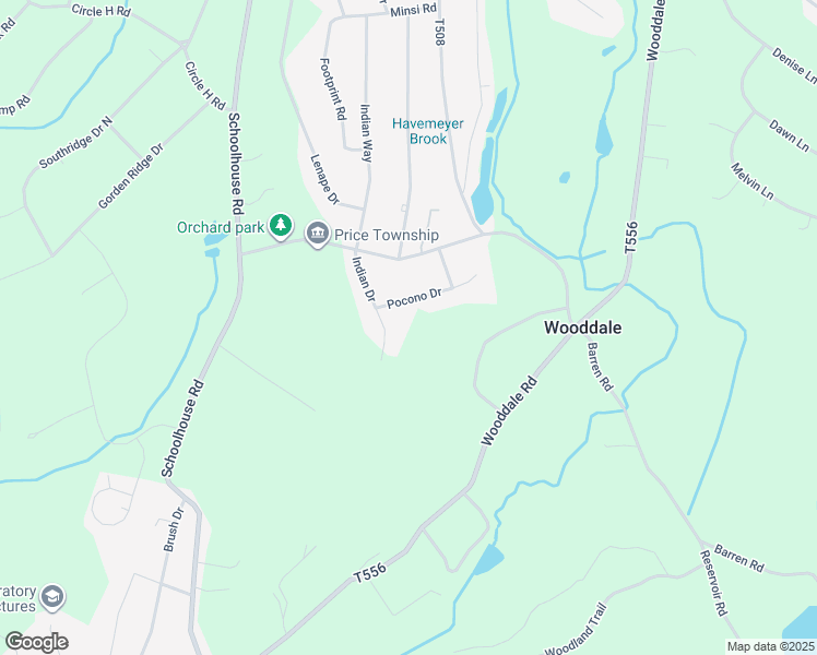 map of restaurants, bars, coffee shops, grocery stores, and more near 702 Pocono Drive in East Stroudsburg