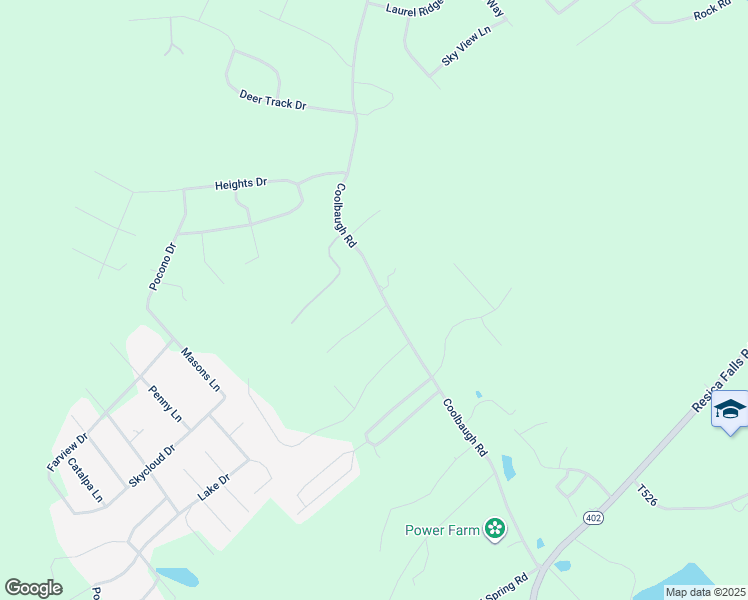 map of restaurants, bars, coffee shops, grocery stores, and more near 257 Coolbaugh Road in East Stroudsburg