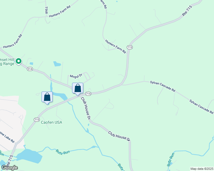 map of restaurants, bars, coffee shops, grocery stores, and more near 3479 Pennsylvania 715 in Henryville