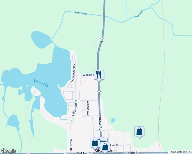map of restaurants, bars, coffee shops, grocery stores, and more near 3098 West Dixie Drive in Silver Lake