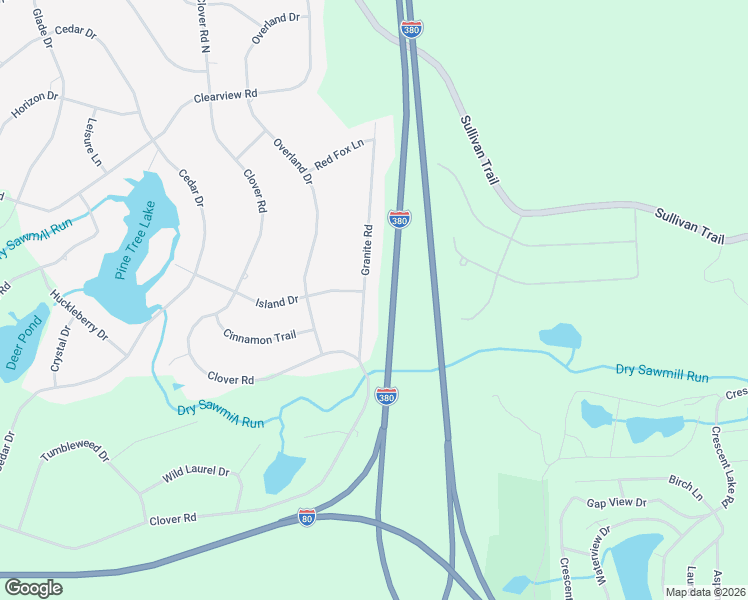 map of restaurants, bars, coffee shops, grocery stores, and more near 5547 Granite Rd in Monroe