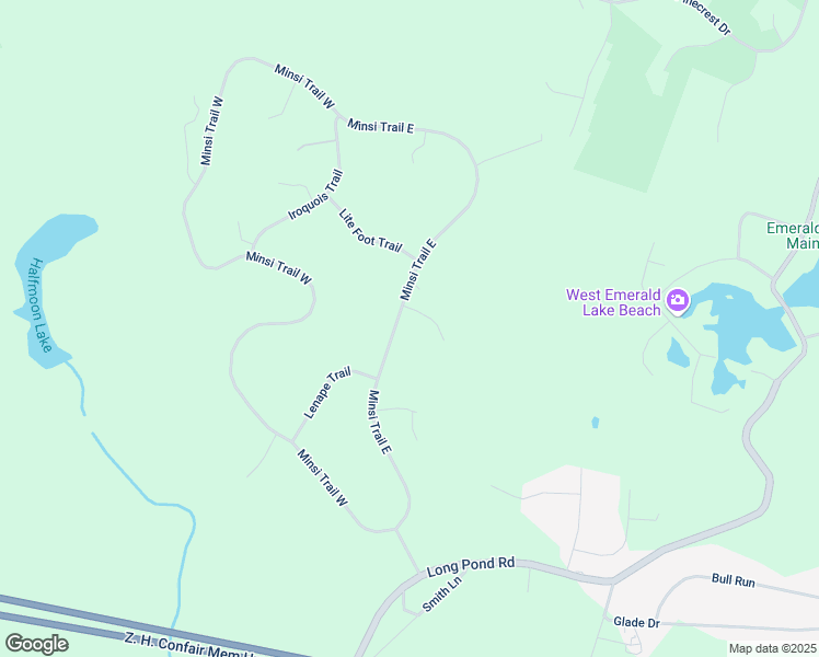 map of restaurants, bars, coffee shops, grocery stores, and more near 1106 Sioux Court in Long Pond