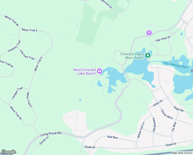 map of restaurants, bars, coffee shops, grocery stores, and more near 111 Archer Drive in Long Pond