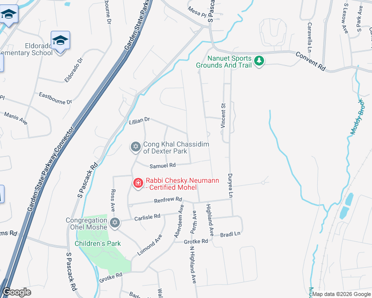 map of restaurants, bars, coffee shops, grocery stores, and more near 9 Cheryl Street in Chestnut Ridge