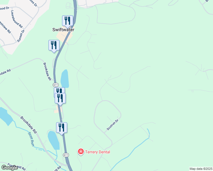 map of restaurants, bars, coffee shops, grocery stores, and more near 5204 Eagle Ridge Drive in Monroe County