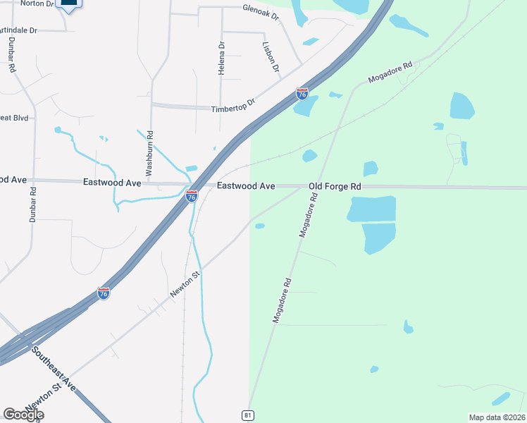 map of restaurants, bars, coffee shops, grocery stores, and more near 1505 Newton Street in Tallmadge