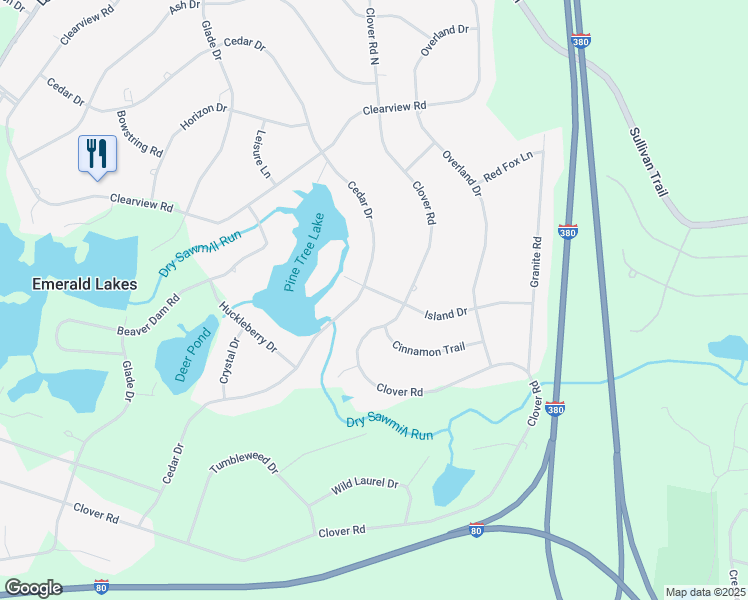 map of restaurants, bars, coffee shops, grocery stores, and more near in Monroe County