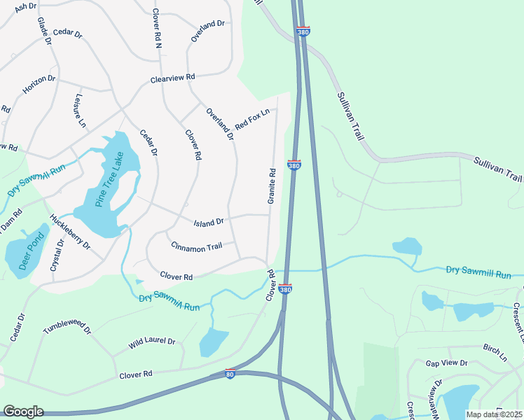 map of restaurants, bars, coffee shops, grocery stores, and more near 183 Island Drive in Long Pond
