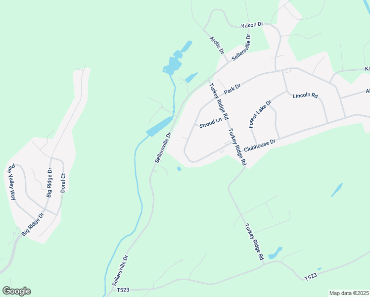 map of restaurants, bars, coffee shops, grocery stores, and more near 1311 Park Drive in East Stroudsburg