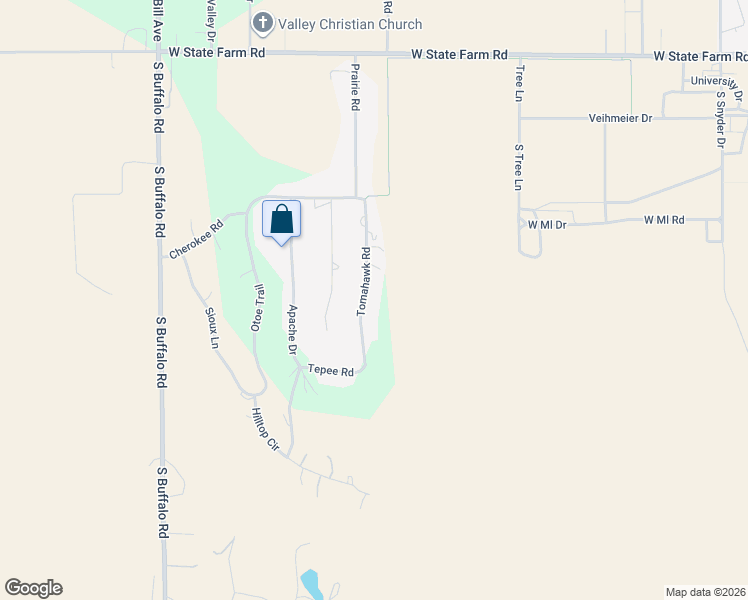map of restaurants, bars, coffee shops, grocery stores, and more near 836-1198 Tomahawk Road in North Platte