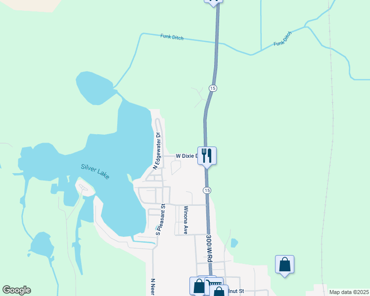 map of restaurants, bars, coffee shops, grocery stores, and more near 3098 West Dixie Drive in Silver Lake
