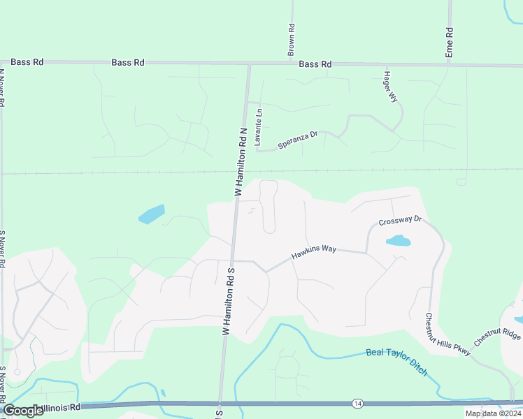 map of restaurants, bars, coffee shops, grocery stores, and more near 609 Victoria Station Way in Fort Wayne