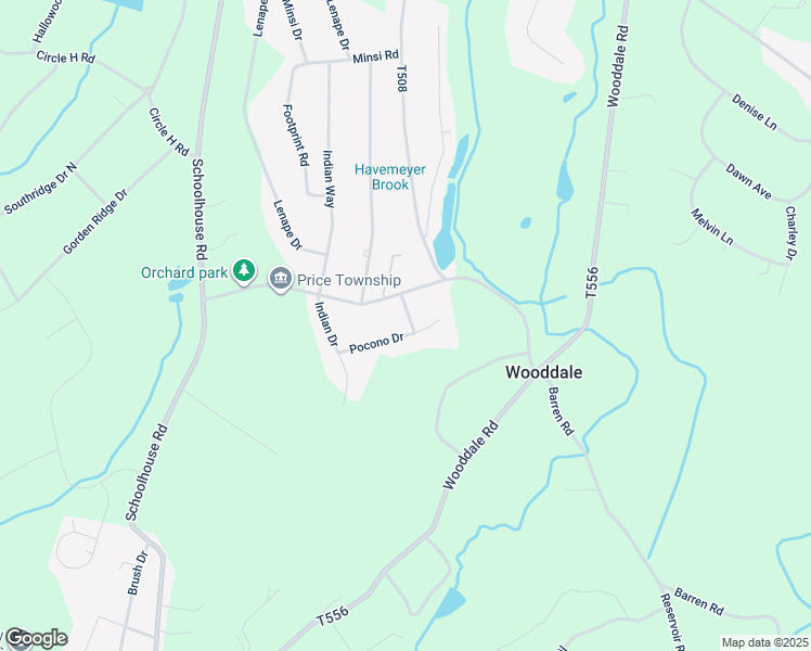 map of restaurants, bars, coffee shops, grocery stores, and more near 802 Meadow Lane in East Stroudsburg