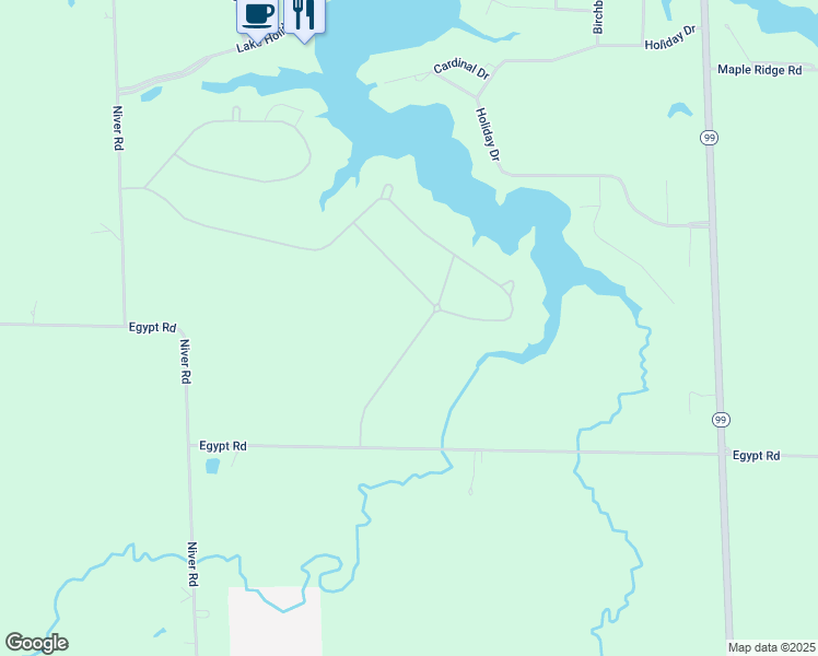 map of restaurants, bars, coffee shops, grocery stores, and more near 543 Lisa Lane in Willard