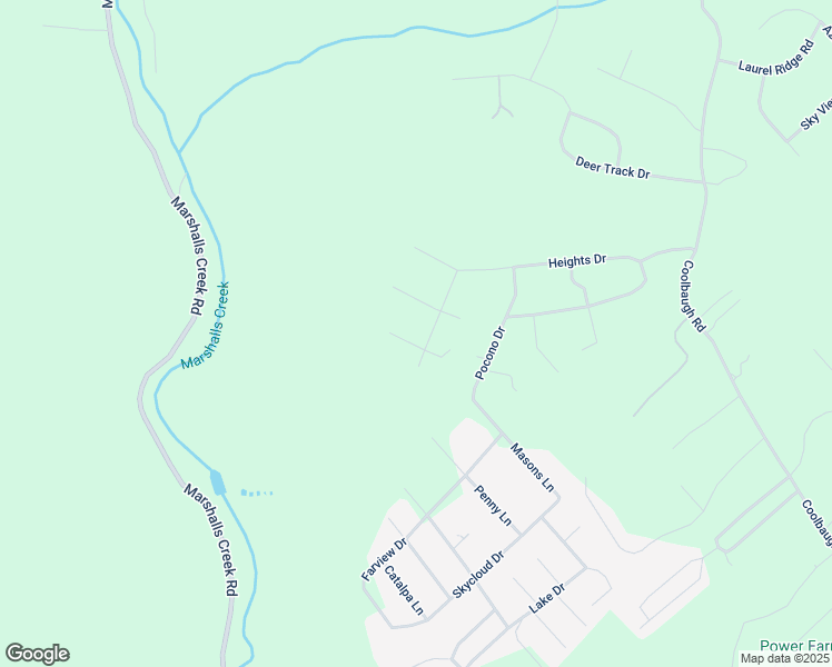 map of restaurants, bars, coffee shops, grocery stores, and more near 3918 Lois Lane in East Stroudsburg