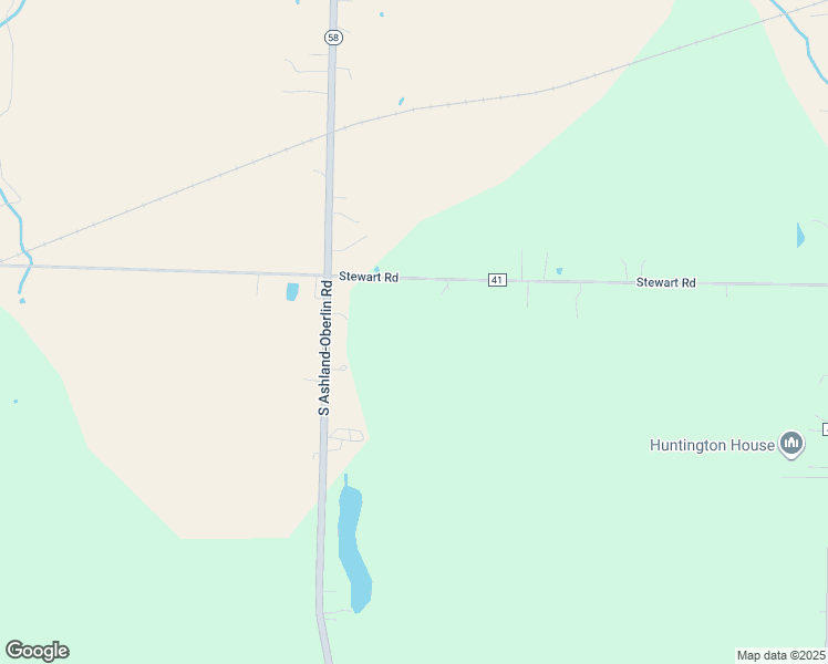 map of restaurants, bars, coffee shops, grocery stores, and more near 45815 Stewart Road in Sullivan