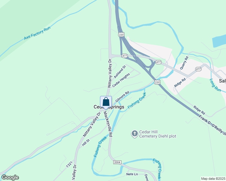 map of restaurants, bars, coffee shops, grocery stores, and more near 100 Shelby Lane in Mill Hall