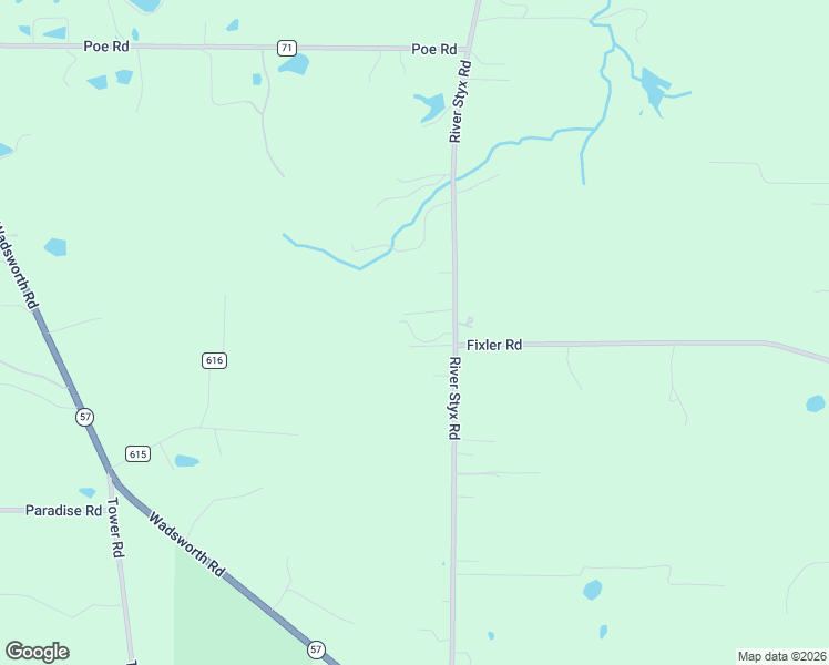 map of restaurants, bars, coffee shops, grocery stores, and more near 7014 River Styx Road in Medina