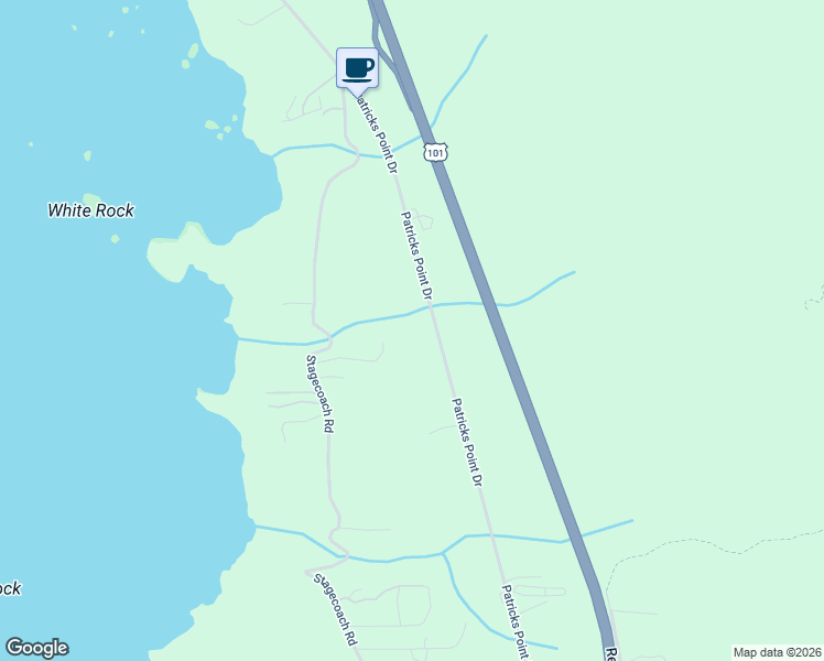 map of restaurants, bars, coffee shops, grocery stores, and more near 1316 Patricks Point Drive in Trinidad