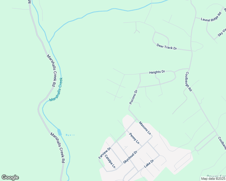 map of restaurants, bars, coffee shops, grocery stores, and more near 3918 Lois Lane in East Stroudsburg