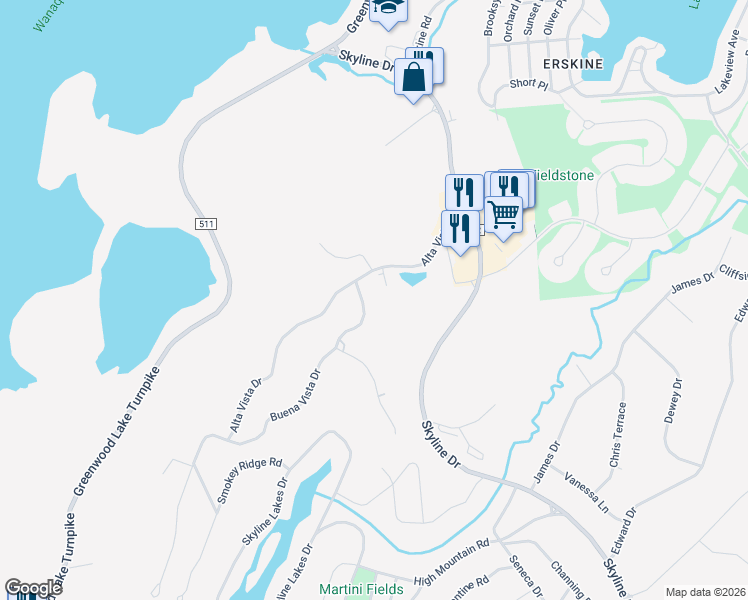 map of restaurants, bars, coffee shops, grocery stores, and more near 10 Forsgate Drive in Ringwood