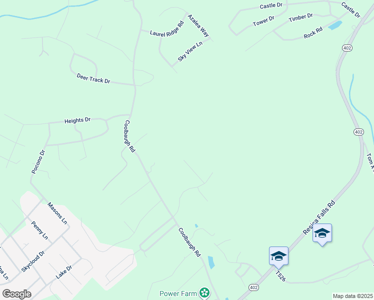 map of restaurants, bars, coffee shops, grocery stores, and more near 8 Summit Drive in East Stroudsburg