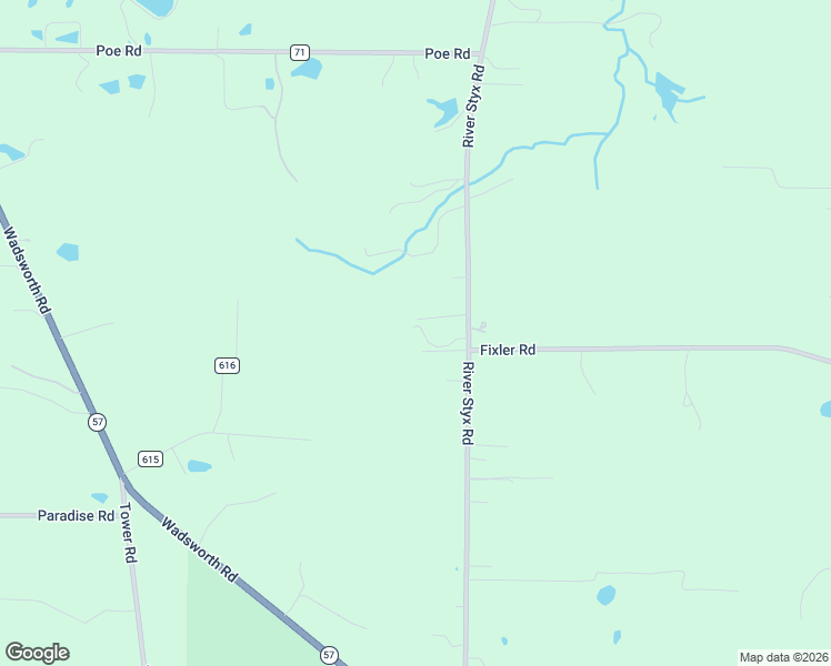 map of restaurants, bars, coffee shops, grocery stores, and more near 7014 River Styx Road in Medina