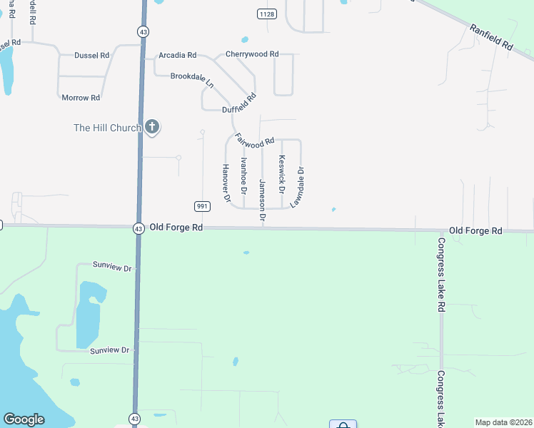 map of restaurants, bars, coffee shops, grocery stores, and more near 3420 Lawndale Dr in Kent