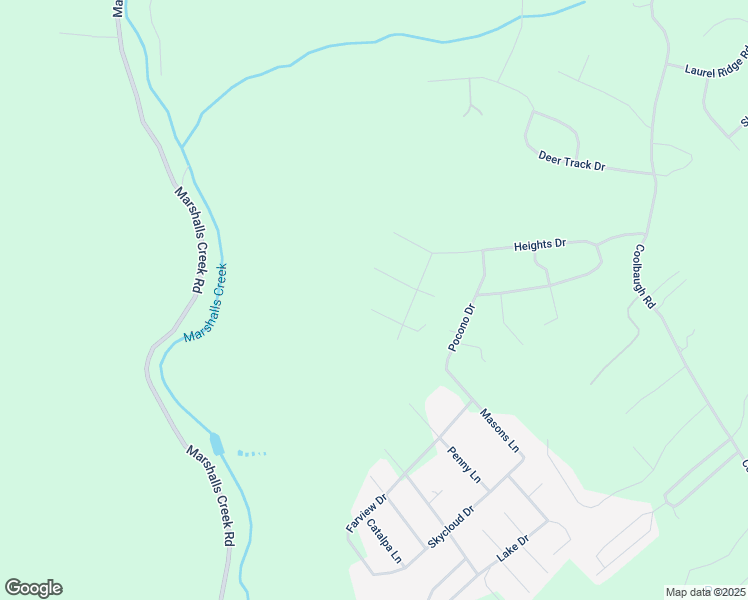 map of restaurants, bars, coffee shops, grocery stores, and more near 3928 Lois Lane in East Stroudsburg