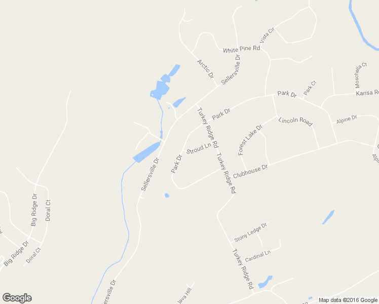 map of restaurants, bars, coffee shops, grocery stores, and more near Stroud Lane in East Stroudsburg