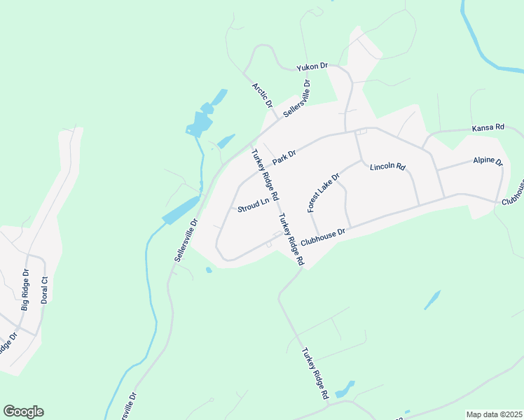map of restaurants, bars, coffee shops, grocery stores, and more near 111 Stroud Lane in East Stroudsburg