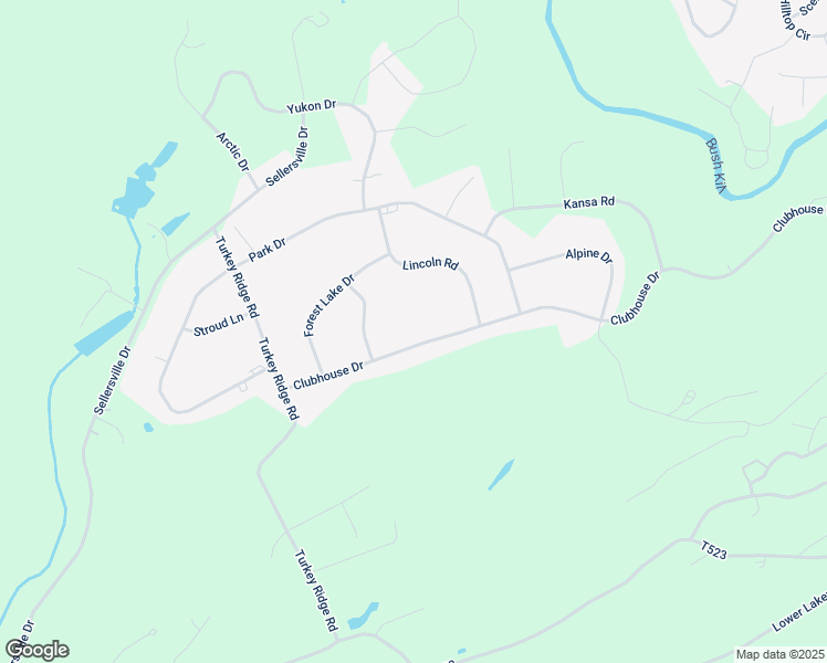 map of restaurants, bars, coffee shops, grocery stores, and more near 167 Clubhouse Drive in East Stroudsburg