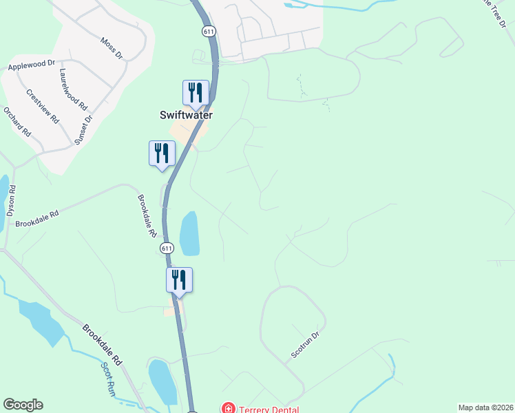 map of restaurants, bars, coffee shops, grocery stores, and more near 24 Lake Drive in Gouldsboro
