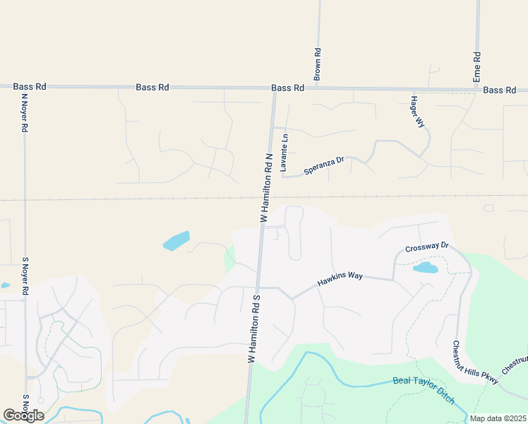 map of restaurants, bars, coffee shops, grocery stores, and more near 101 W Hamilton Road North in Fort Wayne