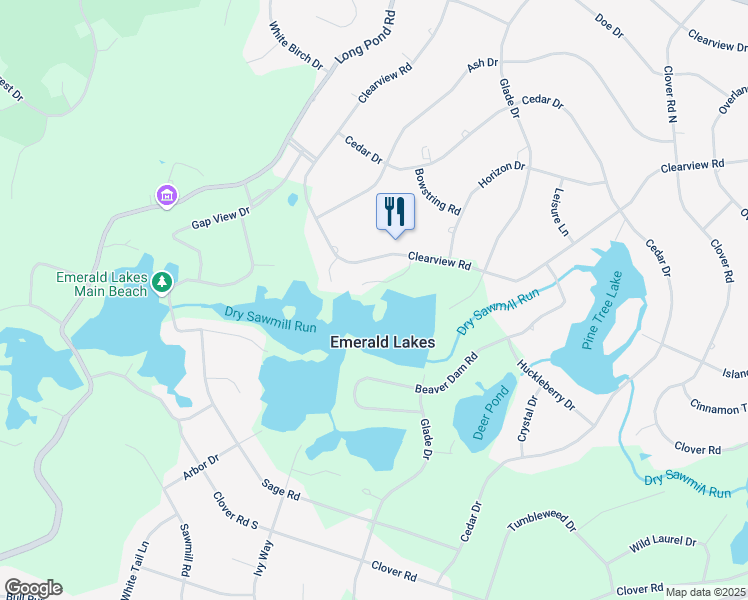 map of restaurants, bars, coffee shops, grocery stores, and more near in Long Pond